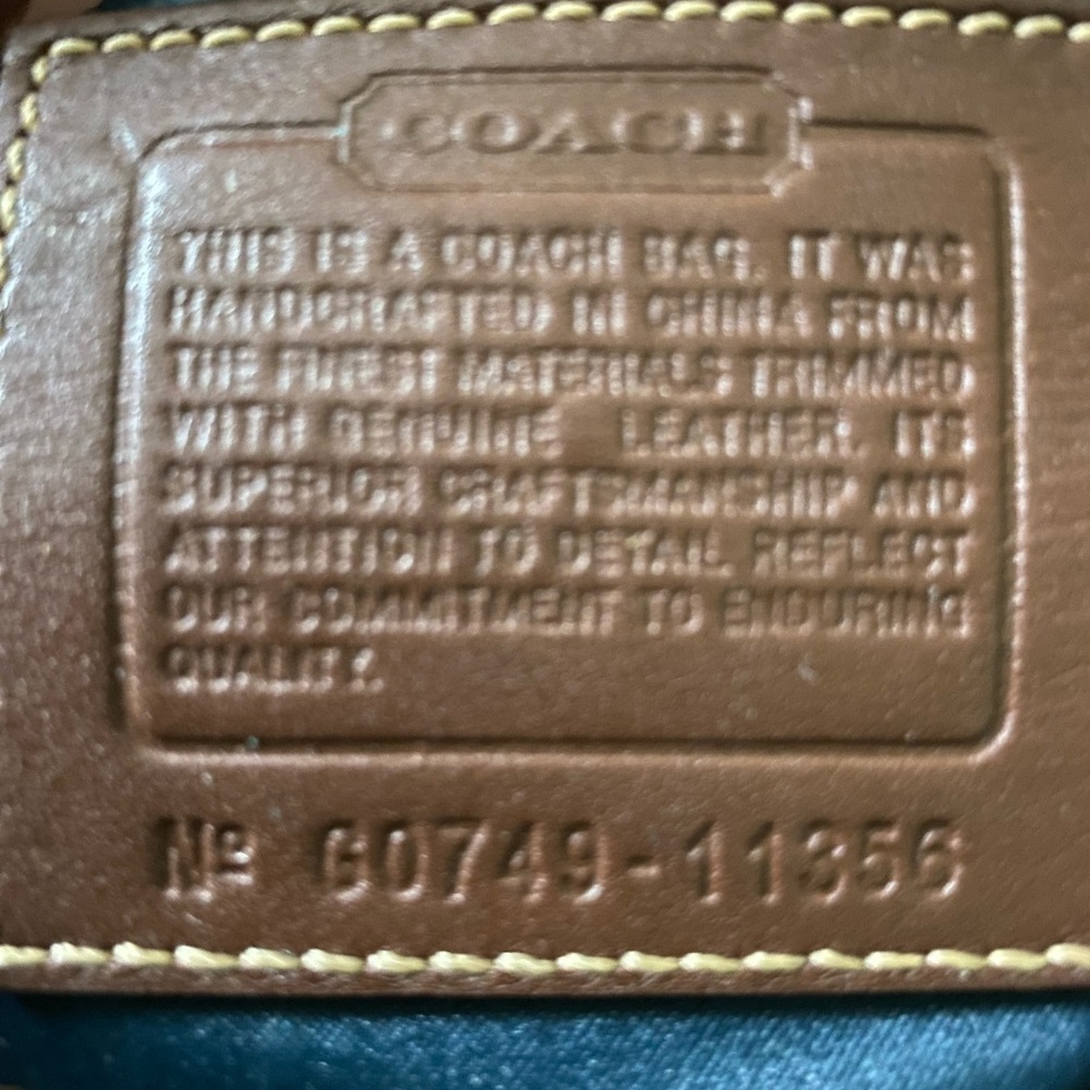 y2k Coach Bleeker 11356 Holiday Patchwork Hobo Bag with bonus free coach mirror - Picture 10 of 14